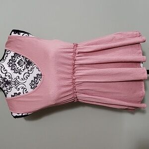 Derek Heart pink empire waist sleeveless top